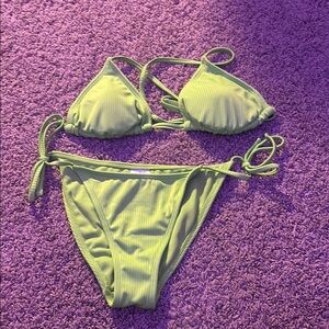green Bikini Set - top: s bottoms: xs